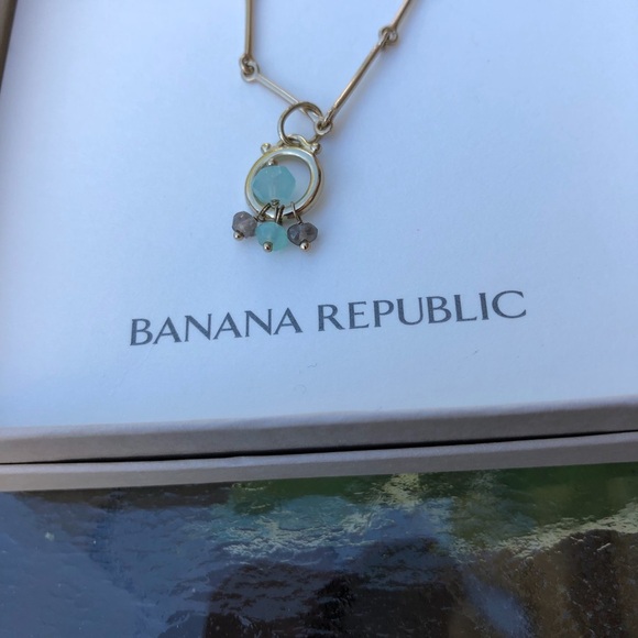 BR Necklace Sea Glass Unique Chain - Picture 2 of 8